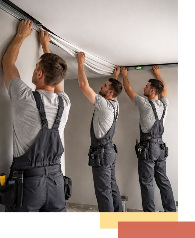 Теневые натяжные потолки в Дагестанских Огнях: монтаж и отделка быстро и качественно