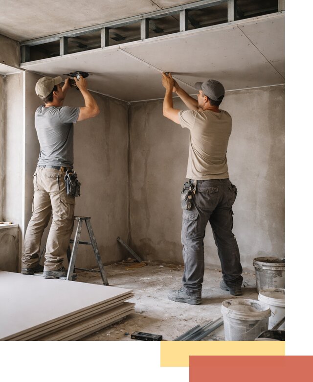 Короб из гипсокартона на потолке под ключ в Дагестанских Огнях