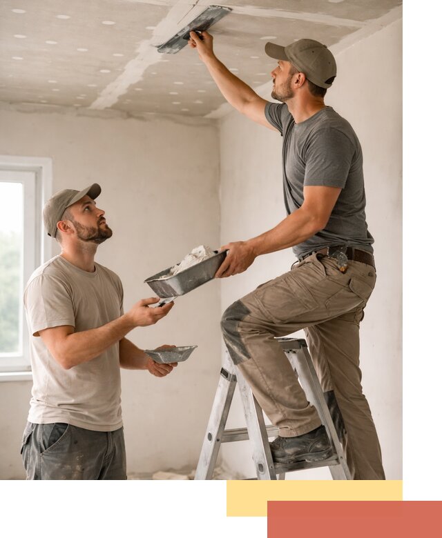 Шпаклевка потолка из гипсокартона в Дагестанских Огнях качественно и быстро