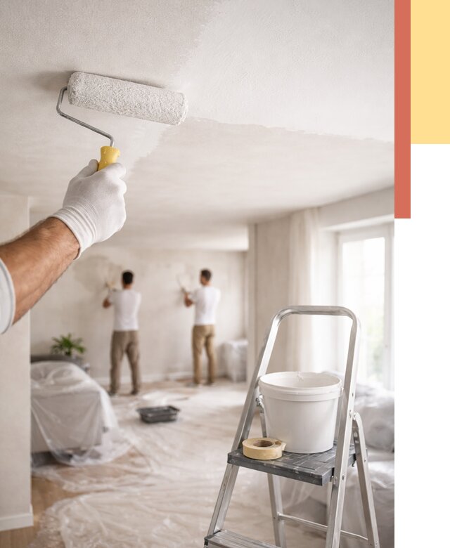 Покраска потолка акриловой краской в Дагестанских Огнях от 2581 руб. | ОТДЕЛОЧНИК-Дгс