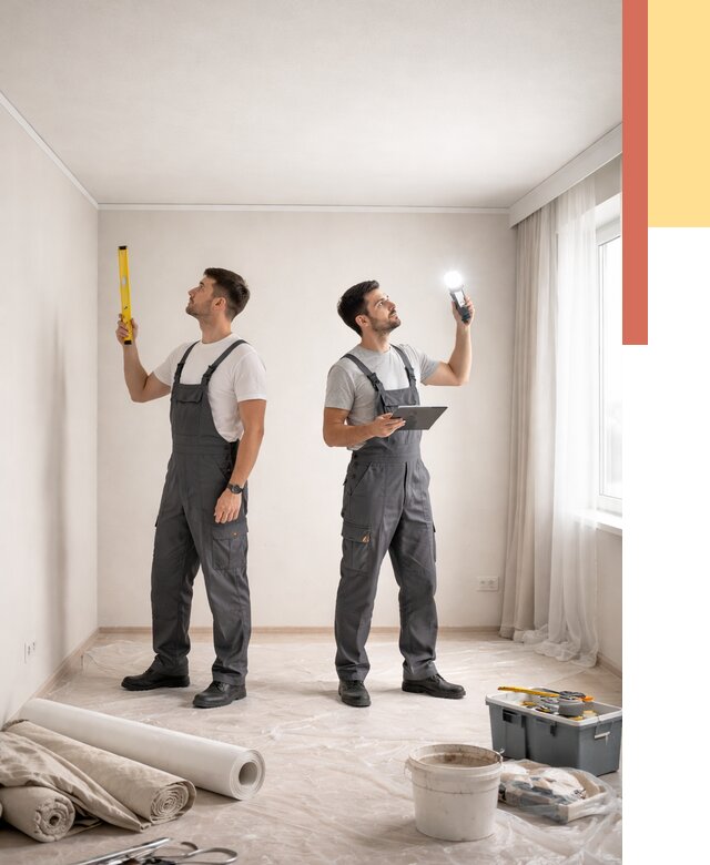 Отделка потолка в Дагестанских Огнях недорого от 774 руб/м2 | Услуги ОТДЕЛОЧНИК-Дгс