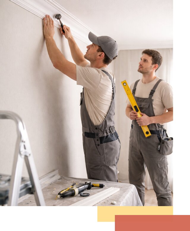 Монтаж потолочного плинтуса в Дагестанских Огнях качественно и быстро