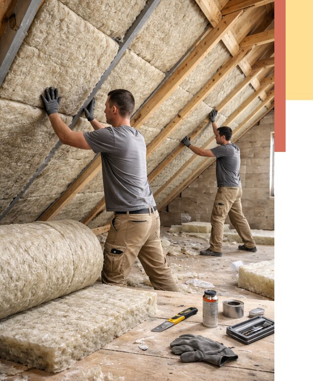 Утепление потолка минватой в Дагестанских Огнях от 1497 руб. — быстро и недорого | ОТДЕЛОЧНИК-Дгс