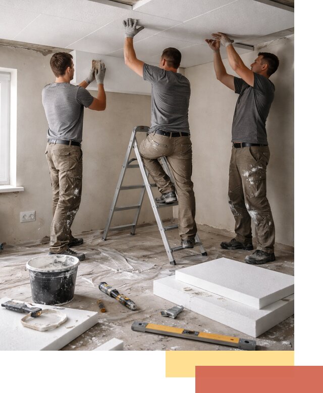 Утепление потолка пенопластом в Дагестанских Огнях быстро и качественно