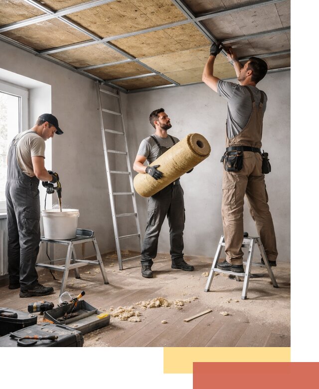 Шумоизоляция потолка в Дагестанских Огнях: профессиональный монтаж и отделка