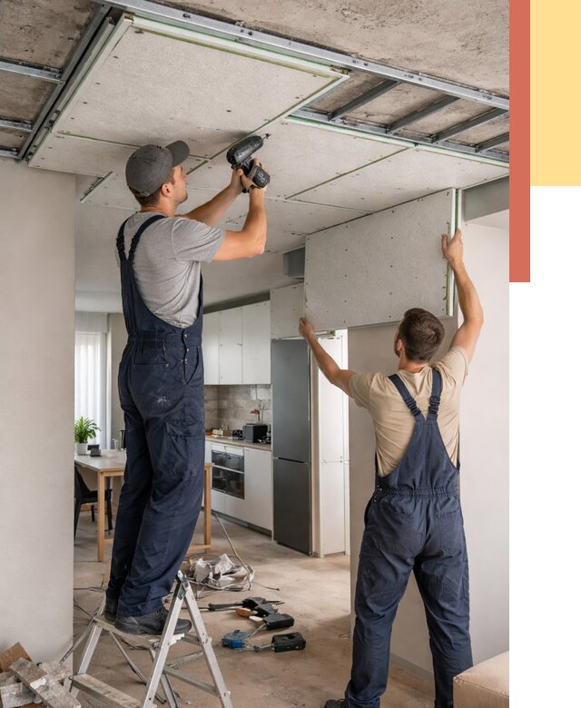 Шумоизоляция потолка панелями зипс в Дагестанских Огнях от 1910 руб. под ключ | ОТДЕЛОЧНИК-Дгс