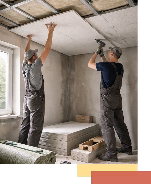 Шумоизоляция потолка панелями ЗИПС в Дагестанских Огнях